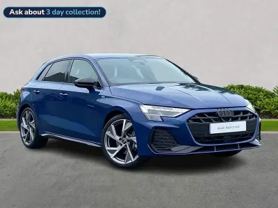 Used Audi A3 Sportback Black Edition 150 HP (110 kW) 2025 Blue Hatchback