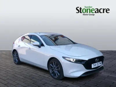 Used Mazda 3 Exclusive-Line 140 HP (102 kW) 2025 White Hatchback
