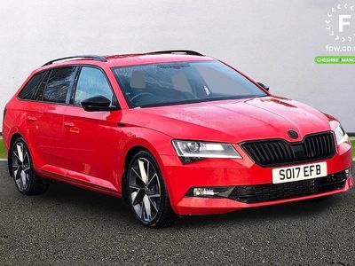 Red Used 2017 Skoda Superb SportLine Estate | £20,799 (Fair price)