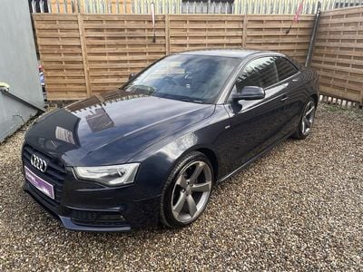 Used Audi A5 Black Edition 177 HP (130 kW) 2014 Blue Coupe