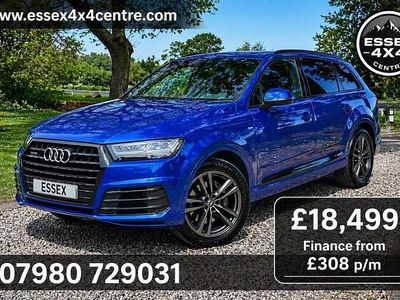 Begagnad Audi Q7 S-Line 218 HK (160 kW) 2017 Blå SUV