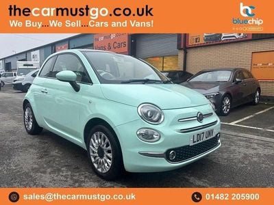 Green Used 2017 Fiat 500 Lounge Hatchback | £6,590 (Fair price)