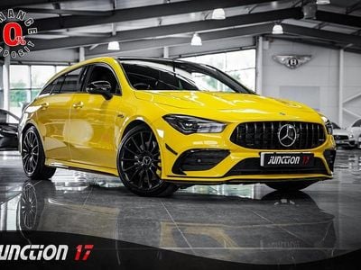 Begagnad Mercedes CLA35 AMG Shooting Brake Premium Plus 2020 Gul Kombi