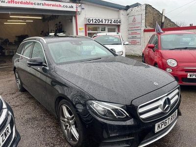 Used Mercedes E220 AMG line 194 HP (142 kW) 2017 Black Estate