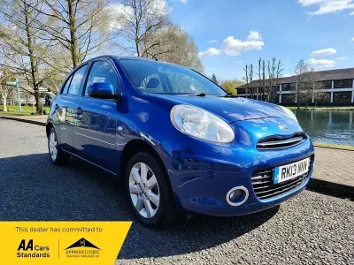 Begagnad Nissan Micra Acenta 80 HK (58 kW) 2013 Blå Halvkombi