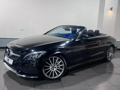 Used Mercedes C300 AMG line 245 HP (180 kW) 2017 Black Cabriolet