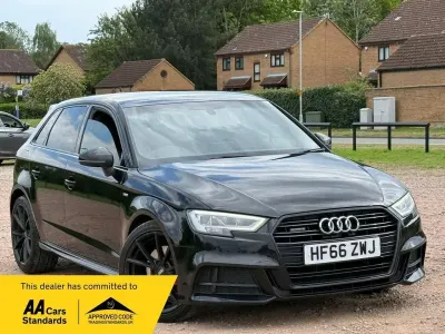 Used Audi A3 Sportback S-Line 184 HP (135 kW) 2016 Black Hatchback
