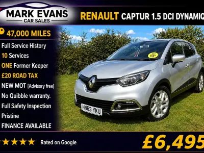 Used Renault Captur Dynamique 90 HP (66 kW) 2013 Silver SUV
