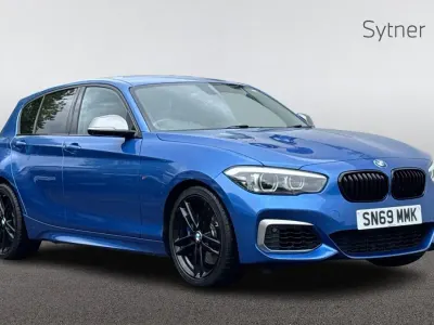 Used BMW M140 M Sport 335 HP (246 kW) 2019 Blue Hatchback