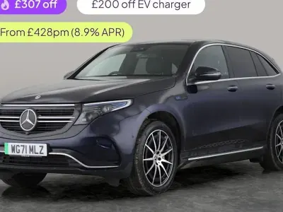 Used Mercedes EQC400 AMG line 300 kW (408 HP) 2022 Blue SUV