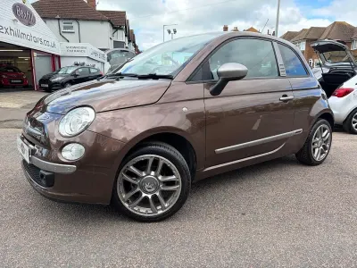 Used Fiat 500 75 HP (55 kW) 2009 Brown Hatchback