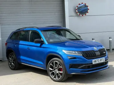 Used Skoda Kodiaq vRS 239 HP (175 kW) 2020 Blue SUV
