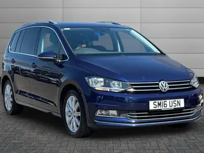 Used VW Touran SEL 148 HP (108 kW) 2016 Blue MPV