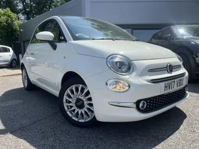 Used Fiat 500 Lounge 69 HP (50 kW) 2017 White Hatchback