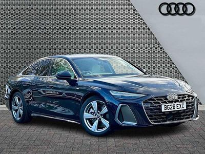 New Audi A6 S-Line 2026 Firmament blue, metallic Sedan