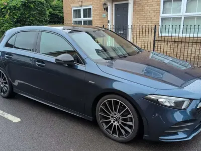 Used Mercedes A200 Exclusive 150 HP (110 kW) 2020 Blue Hatchback