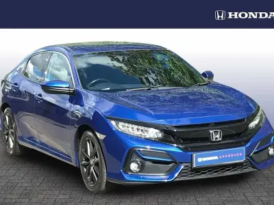 Used Honda Civic SR 126 HP (92 kW) 2020 Blue Hatchback
