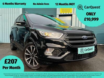 Black Used 2017 Ford Kuga ST-Line SUV | £10,999 (A bit pricey)