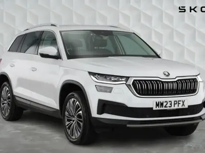 Used Skoda Kodiaq SE L Executive 187 HP (137 kW) 2023 Moon white metallic SUV