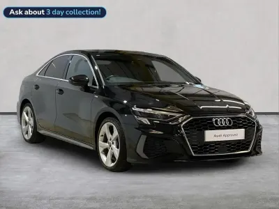 Used Audi A3 S-Line 150 HP (110 kW) 2024 Black Sedan