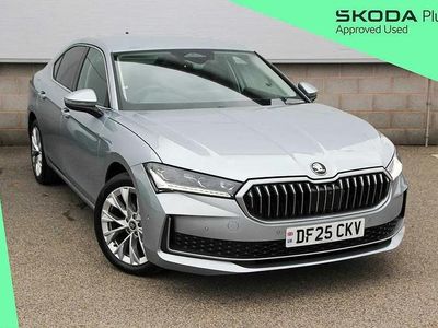Used Skoda Superb SE L 147 HP (108 kW) 2025 Pebble silver metallic Hatchback