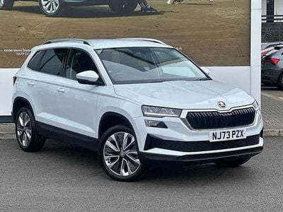 Used Skoda Karoq SE L 150 HP (110 kW) 2023 Moon white metallic SUV