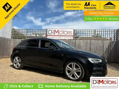 Used Audi A3 Sportback S-Line 116 HP (85 kW) 2018 Black Hatchback