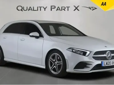 Used Mercedes A200 AMG line 2020 White Hatchback