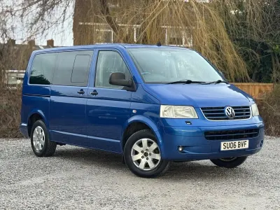 Used VW T5 SE 104 HP (76 kW) 2006 Blue Van
