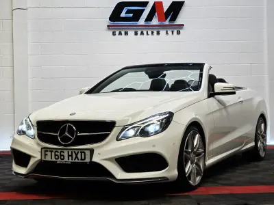 Używany Mercedes E350 AMG line 258 KM (189 kW) 2017 Biały Kabriolet