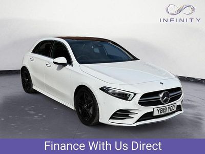 Begagnad Mercedes A35 AMG Premium Plus 2019 Vit Halvkombi