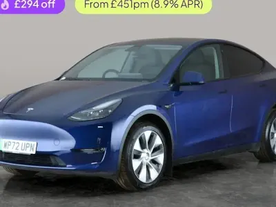 Used Tesla Model Y Long Range AWD 378 kW (514 HP) 2022 Blue SUV