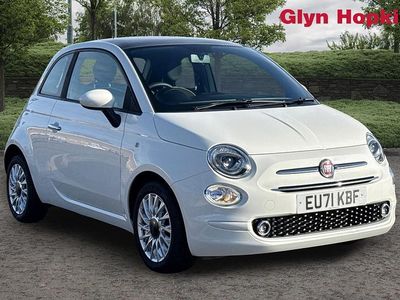 White Used 2021 Fiat 500 Lounge Hatchback | £9,537 (Fair price)