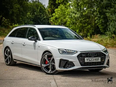 Used Audi A4 Black Edition 190 HP (139 kW) 2023 White Estate