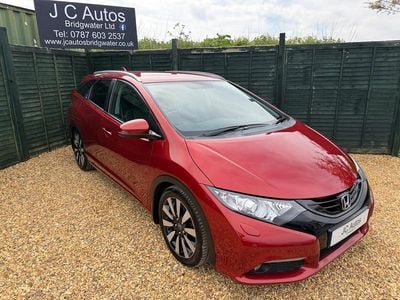 Begagnad Honda Civic EX 2014 Röd Kombi