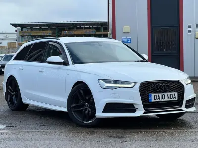 Used Audi A6 Black Edition 190 HP (139 kW) 2015 White Estate