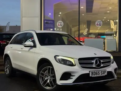 Used Mercedes GLC220 AMG line 170 HP (125 kW) 2015 White Estate