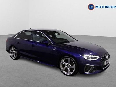 Blue Used 2021 Audi A4 S-Line Sedan | £21,399 (Fair price)