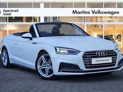 Used Audi A5 Cabriolet S-Line 214 HP (157 kW) 2017 White Cabriolet