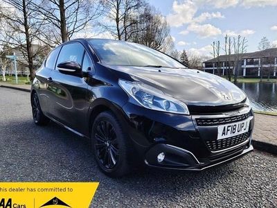 Used Peugeot 208 82 HP (60 kW) 2018 Black Hatchback