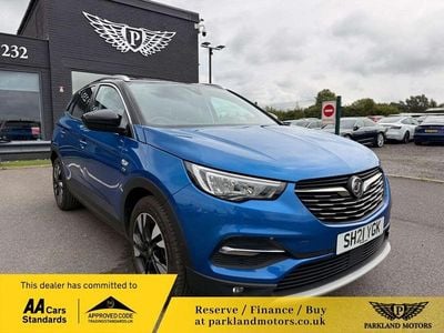 Used Vauxhall Grandland X Edition 130 HP (95 kW) 2021 Blue SUV