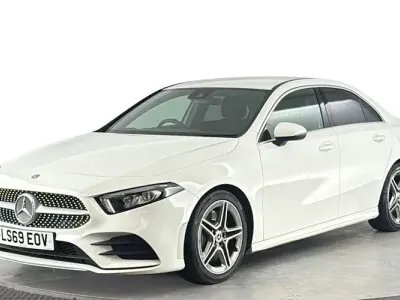 Used Mercedes A250 AMG line 224 HP (164 kW) 2019 White Sedan