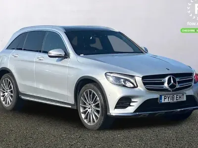 Used Mercedes GLC250 AMG line 204 HP (150 kW) 2018 Silver SUV
