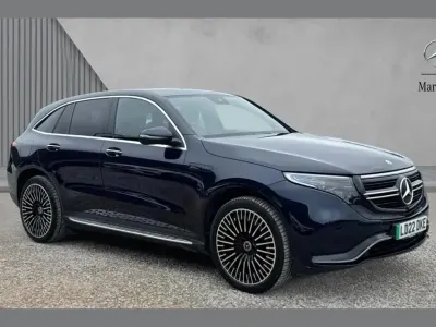 Used Mercedes EQC400 AMG Line Premium 300 kW (408 HP) 2022 Cavansite blue metallic SUV