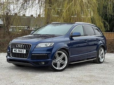 Used Audi Q7 S-line plus 245 HP (180 kW) 2014 Blue SUV