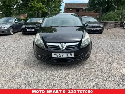 Used Vauxhall Corsa 89 HP (65 kW) 2007 Black Hatchback
