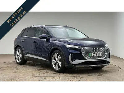 Used Audi Q4 e-tron S-Line 150 kW (204 HP) 2022 Blue SUV