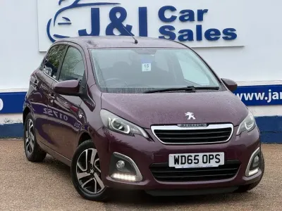 Used Peugeot 108 Allure 82 HP (60 kW) 2015 Mauve/purple Hatchback
