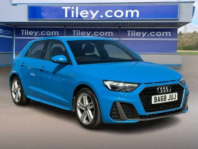 Used Audi A1 Sportback S-Line 116 HP (85 kW) 2019 Blue Hatchback