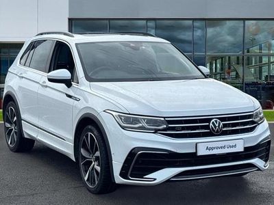Pure white Used 2022 VW Tiguan R-line SUV | £25,055 (Fair price)